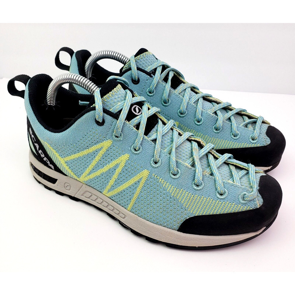 Scarpa Iguana Womens Size 5.5 Blue Green Hiking Climbing Sneaker Shoes
